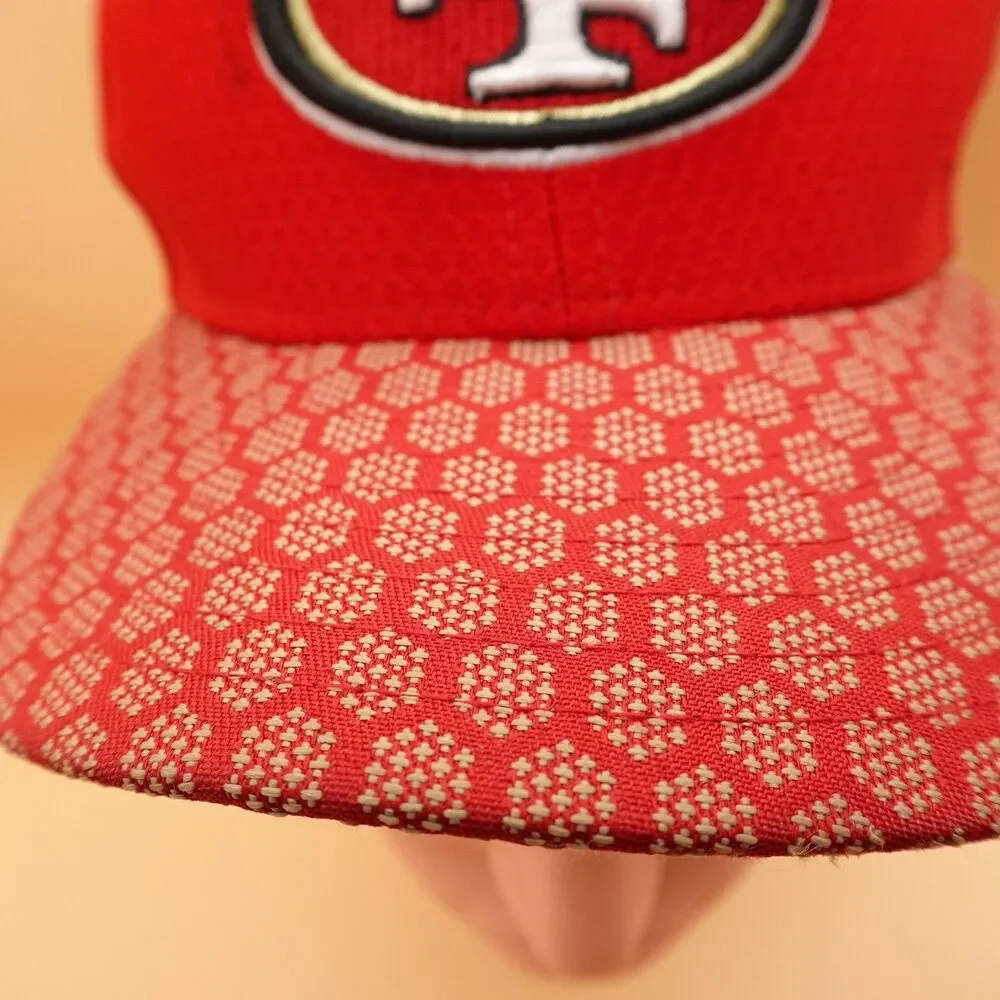 San Francisco 49ers Hat Cap Fitted Mens 6 3/8 Red NFL Football New Era